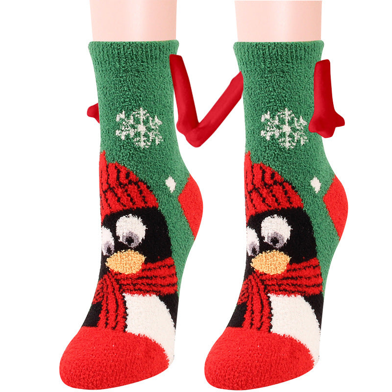 Cailin - Stilvolle Damen-Weihnachtssocken aus Fleece