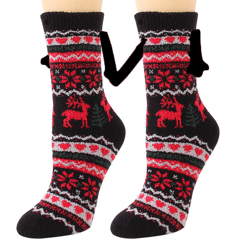 Cailin - Stilvolle Damen-Weihnachtssocken aus Fleece