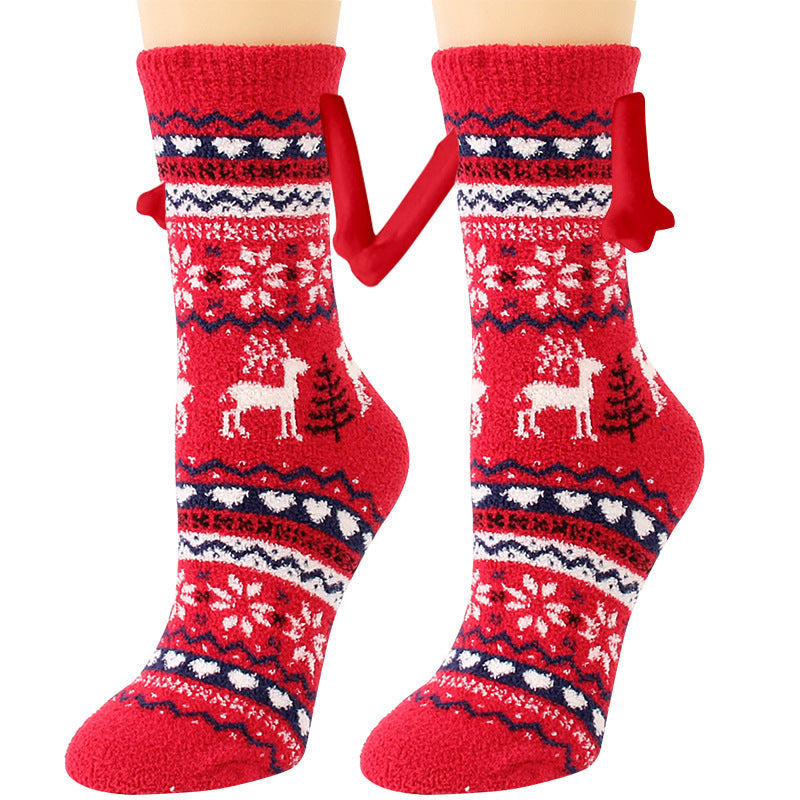 Cailin - Stilvolle Damen-Weihnachtssocken aus Fleece