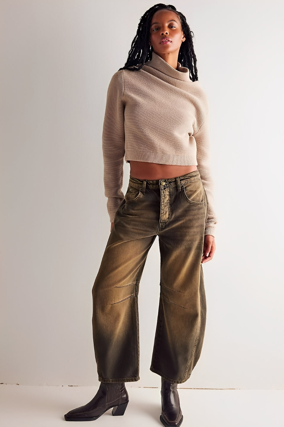 Adrienne - Klassische, locker geschnittene Barrel-Jeans für Damen