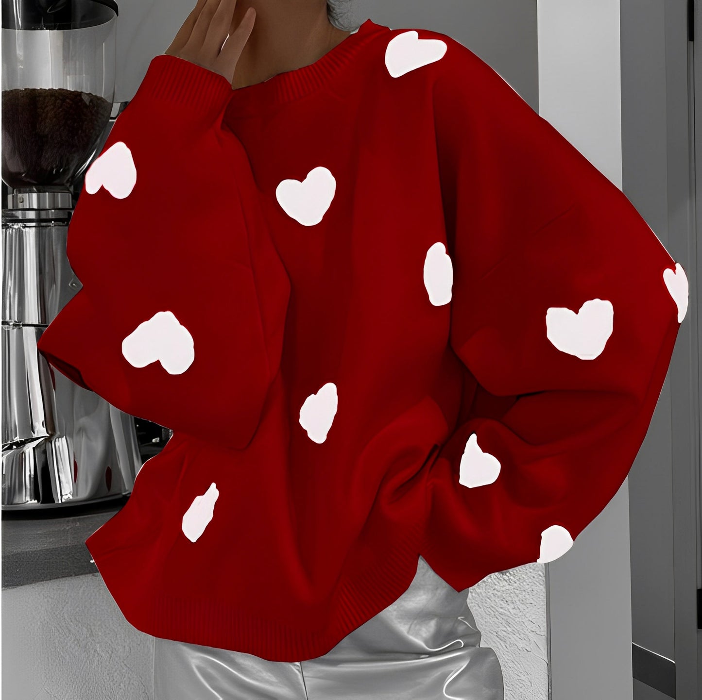 Marsha - Bequemer Damenpullover mit Muster