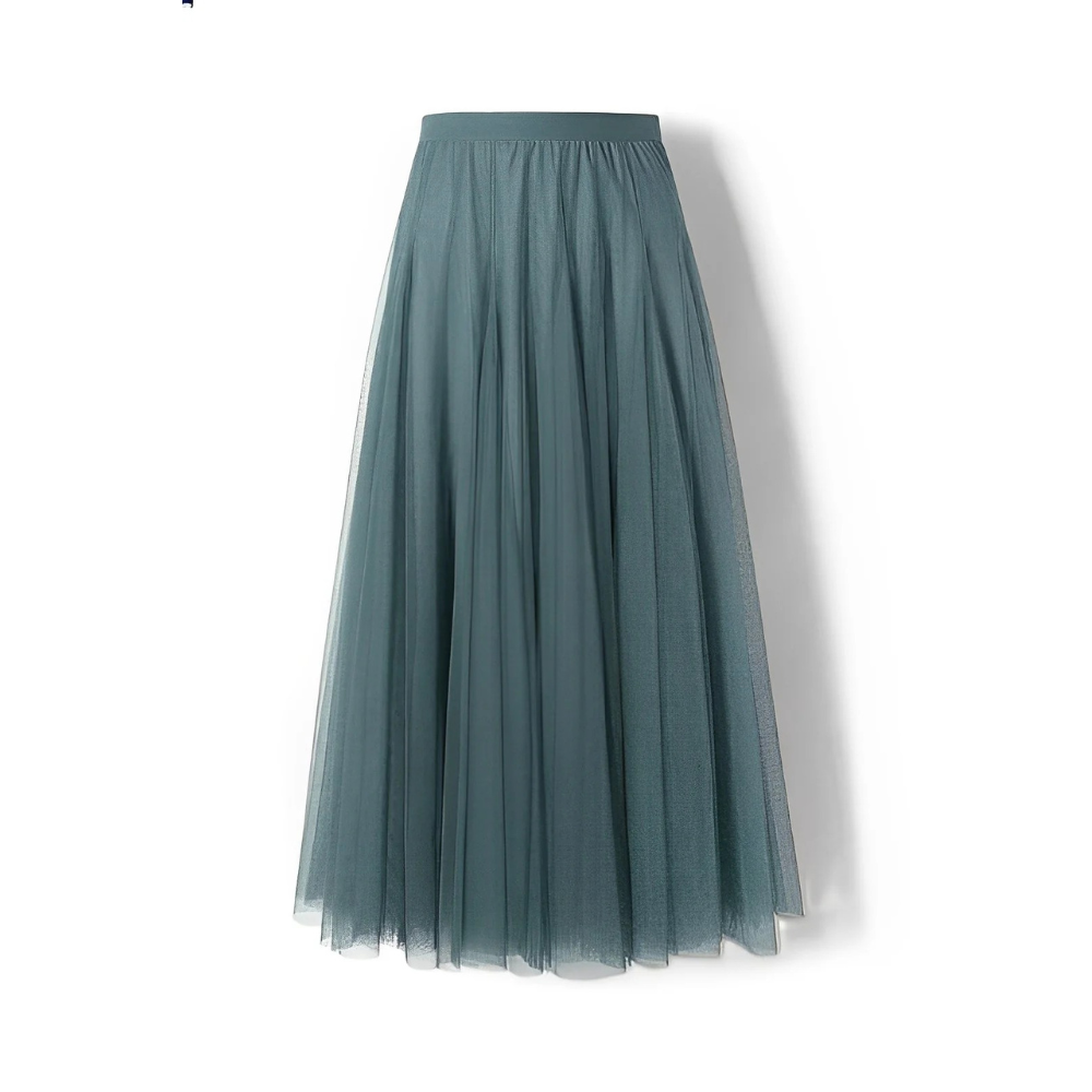 Kelly - Komfortabler Midirock aus plissiertem Mesh für Damen