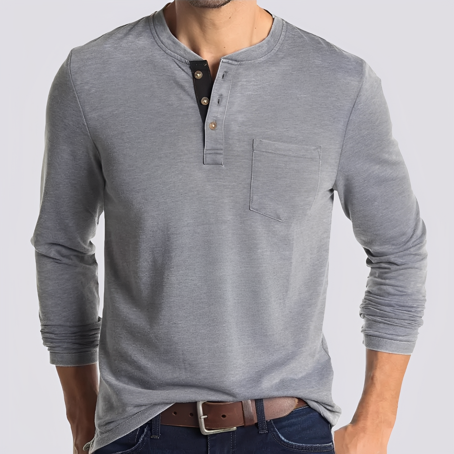 Dashiell - Komfortables Herren-Langarmshirt