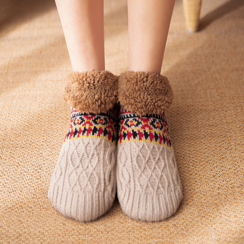 Nichole - Stilvolle, warme Antirutsch-Socken für Damen