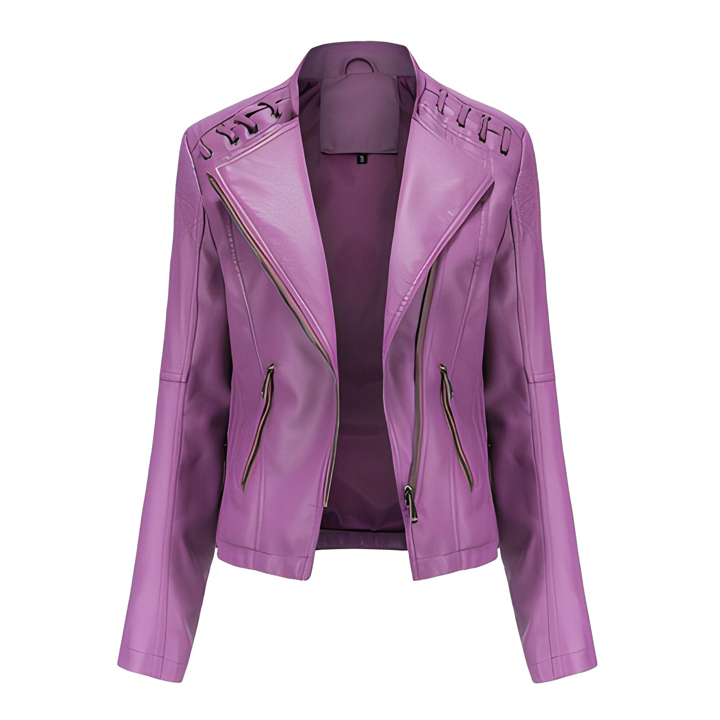 Narelle - Elegante, schmale kurze Damenlederjacke