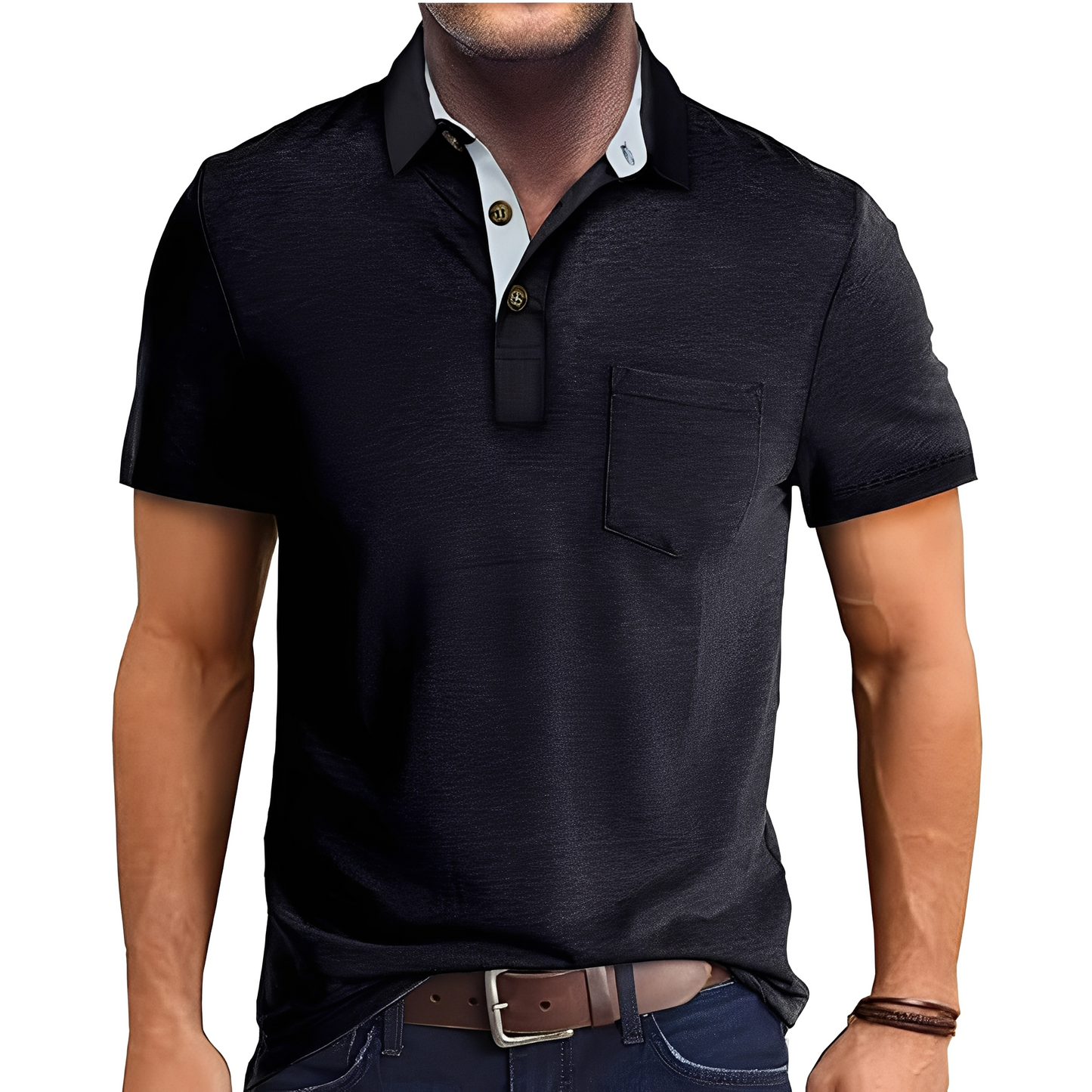 Abner - Klassisches Herren-Poloshirt mit kurzen Ärmeln