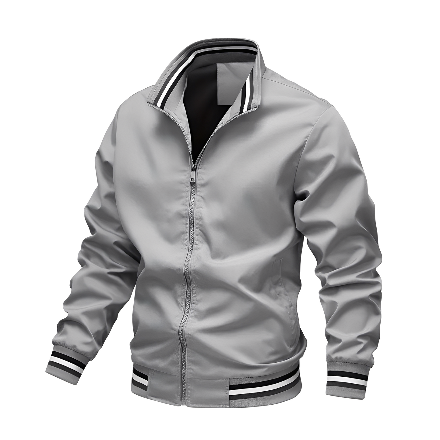 Jeremy - Bequeme Herren-Bomberjacke mit Streifen