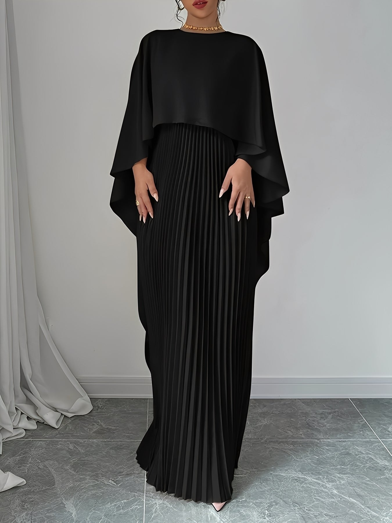 Katherine - Stilvolles, locker sitzendes langes Damenkleid