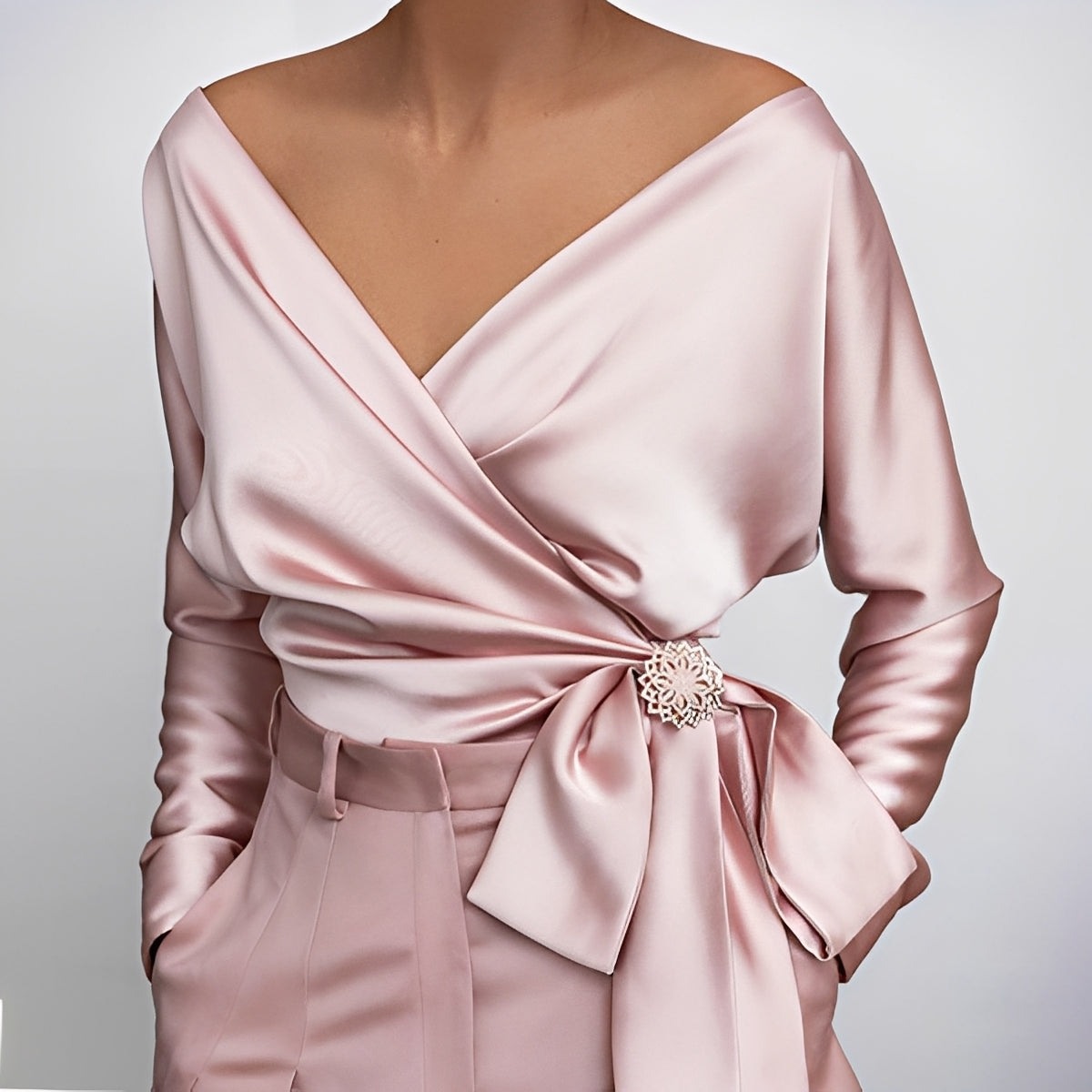 Evalyn - Elegante Damenbluse aus Seide