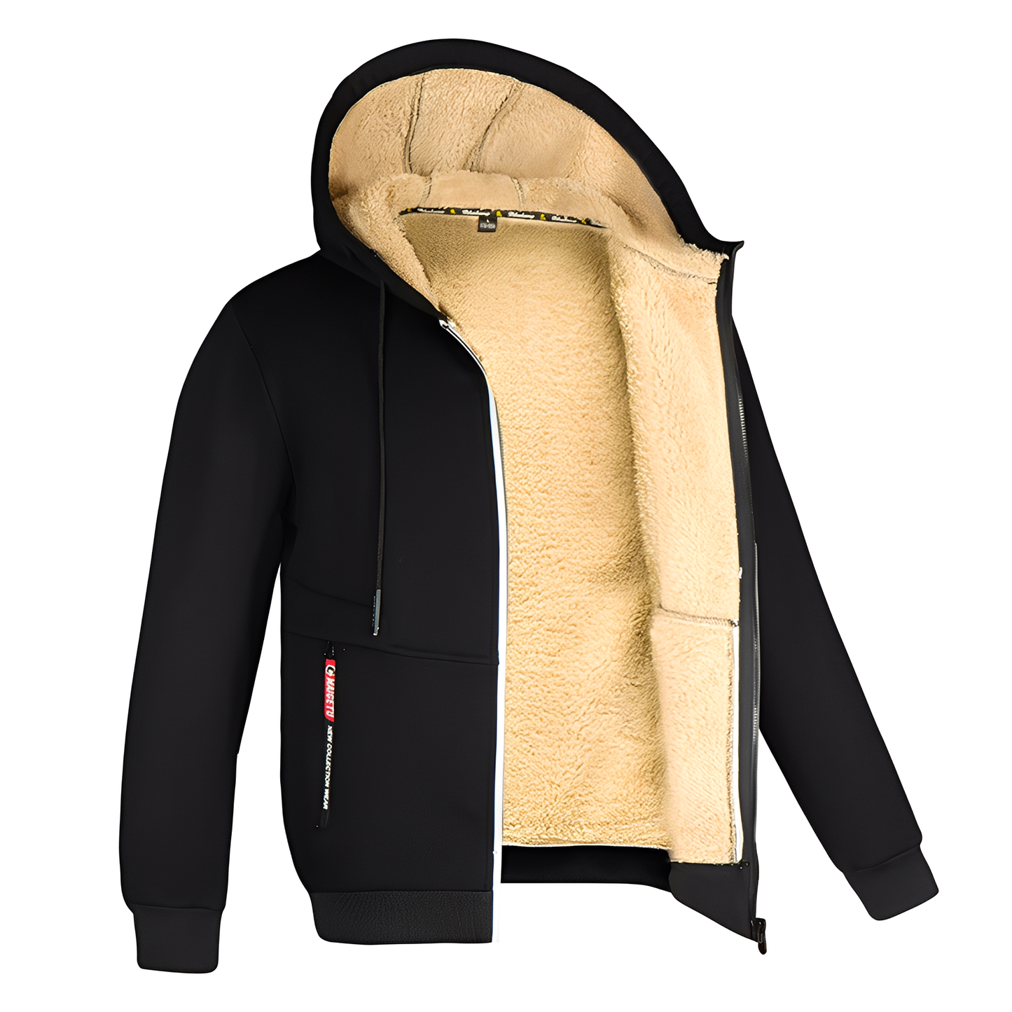 Davin - Komfortable Herren-Fleecejacke mit Kapuze