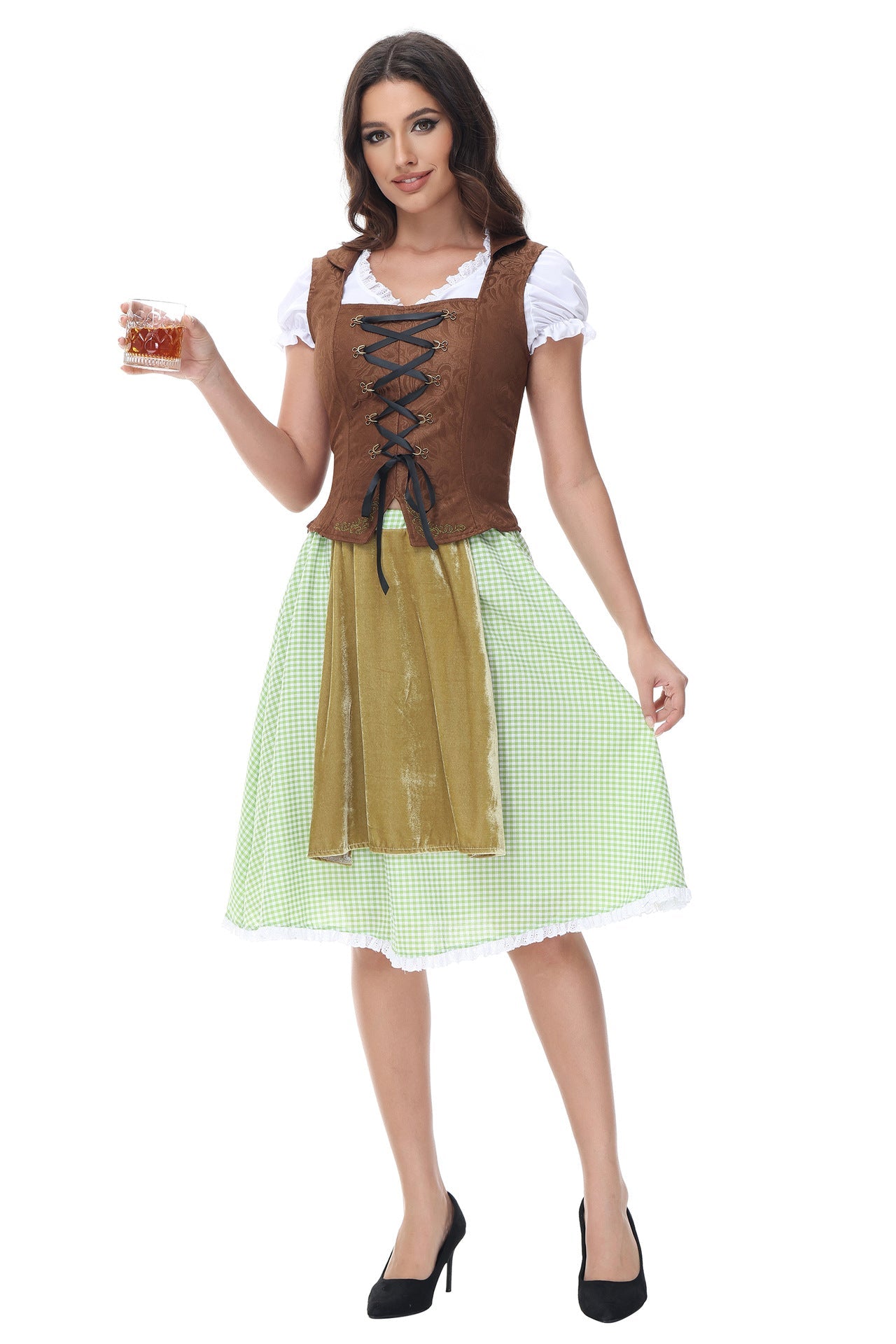 Stefani - Elegantes Oktoberfestkleid mit Schnürung für Frauen