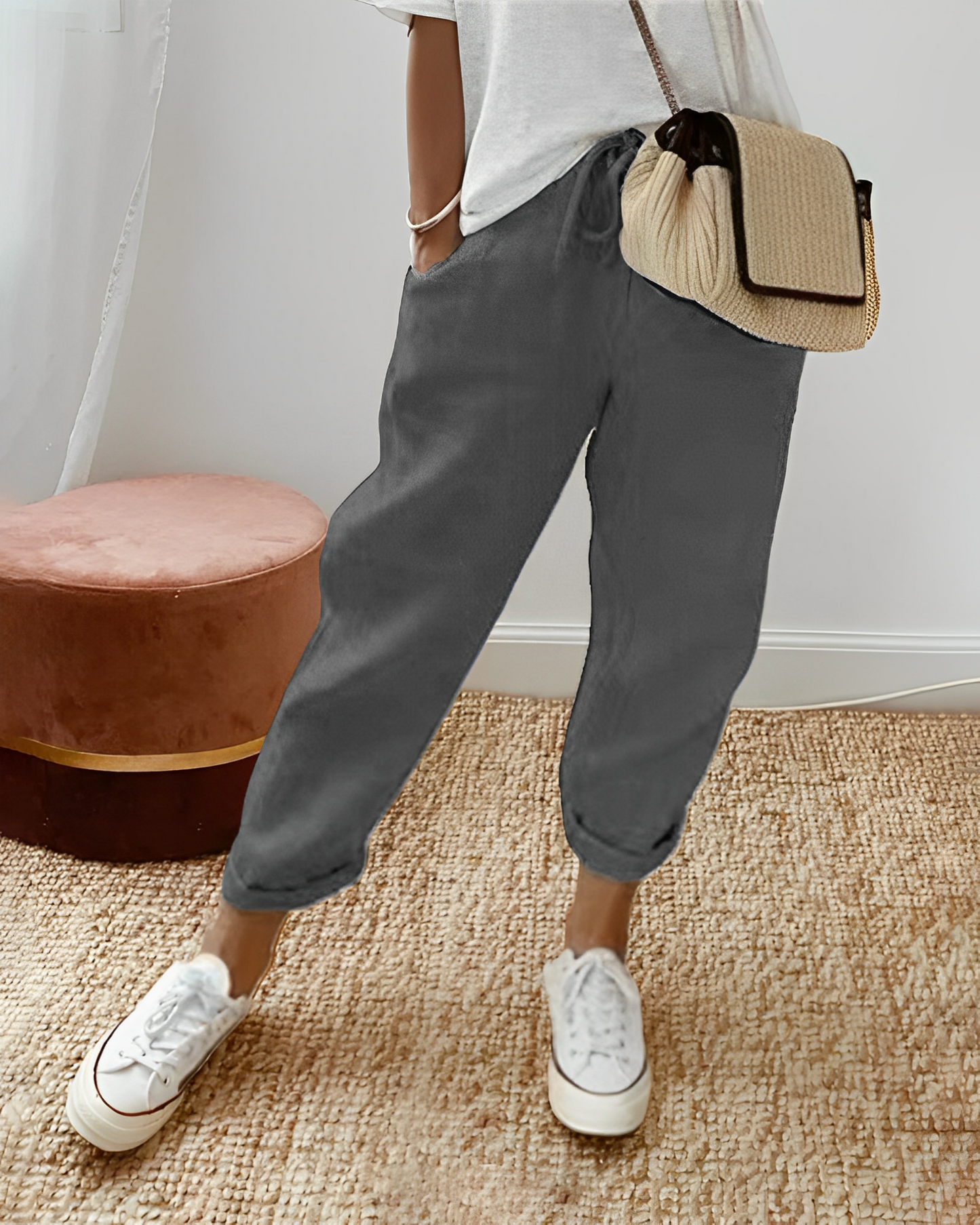 Sherie - Bequeme, lockere Leinenhose für Damen