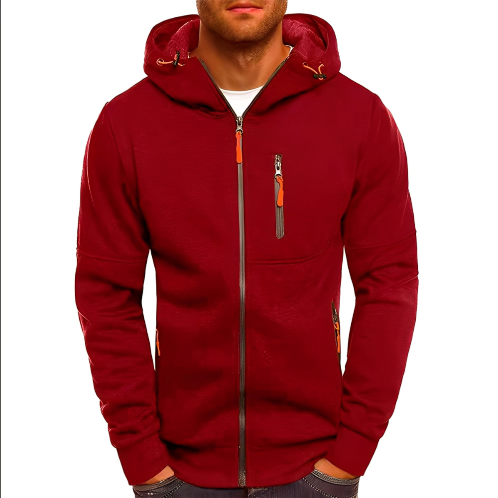Miller - Bequeme Männer-Kapuzenjacke mit Zipper
