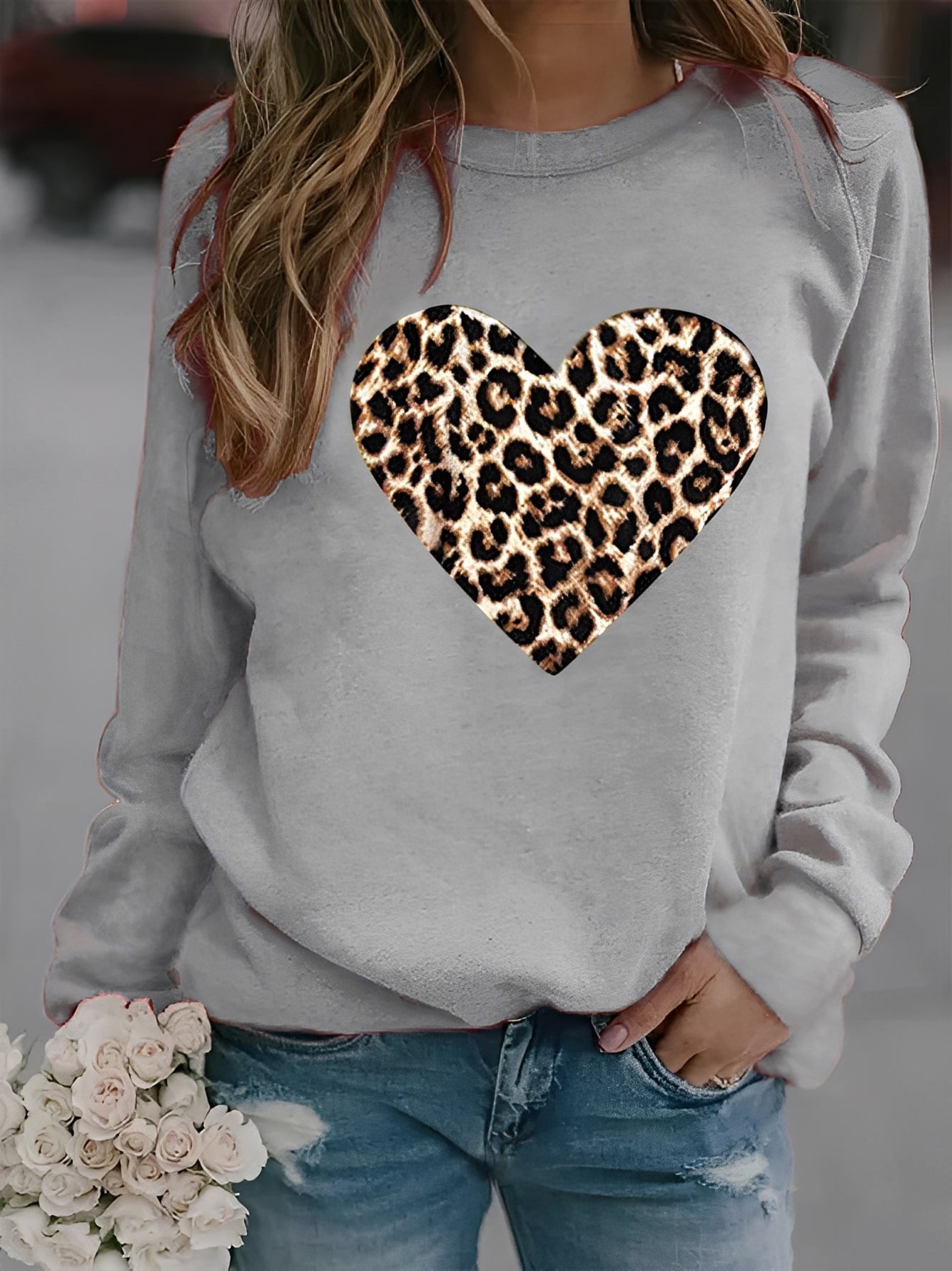 Daniella - Gemütlicher Damenpullover mit Herzmotiv