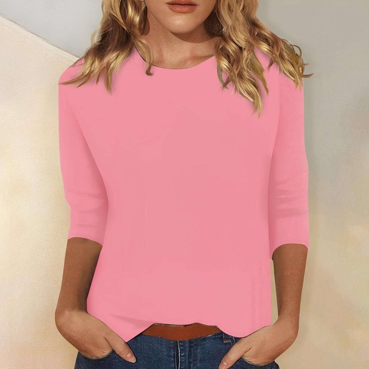 Louisa - Lockeres, schlichtes Langarmshirt für Damen