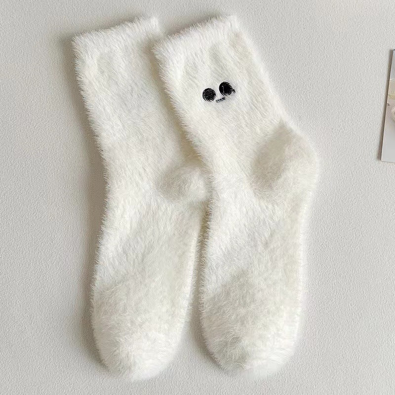 Catherina - Charmante, mittellange Damen-Kuschelsocken