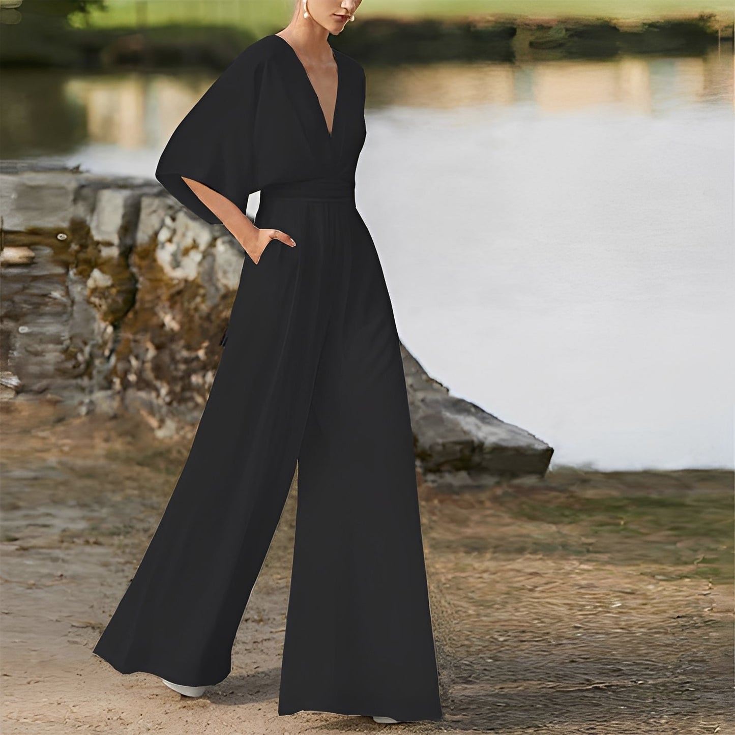 Carmella - Komfortabler Damen-Jumpsuit mit hohem Bund