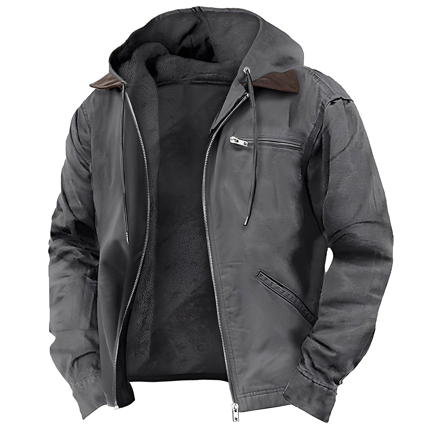 Adrian - Warme Outdoor-Männerjacke mit Kapuze
