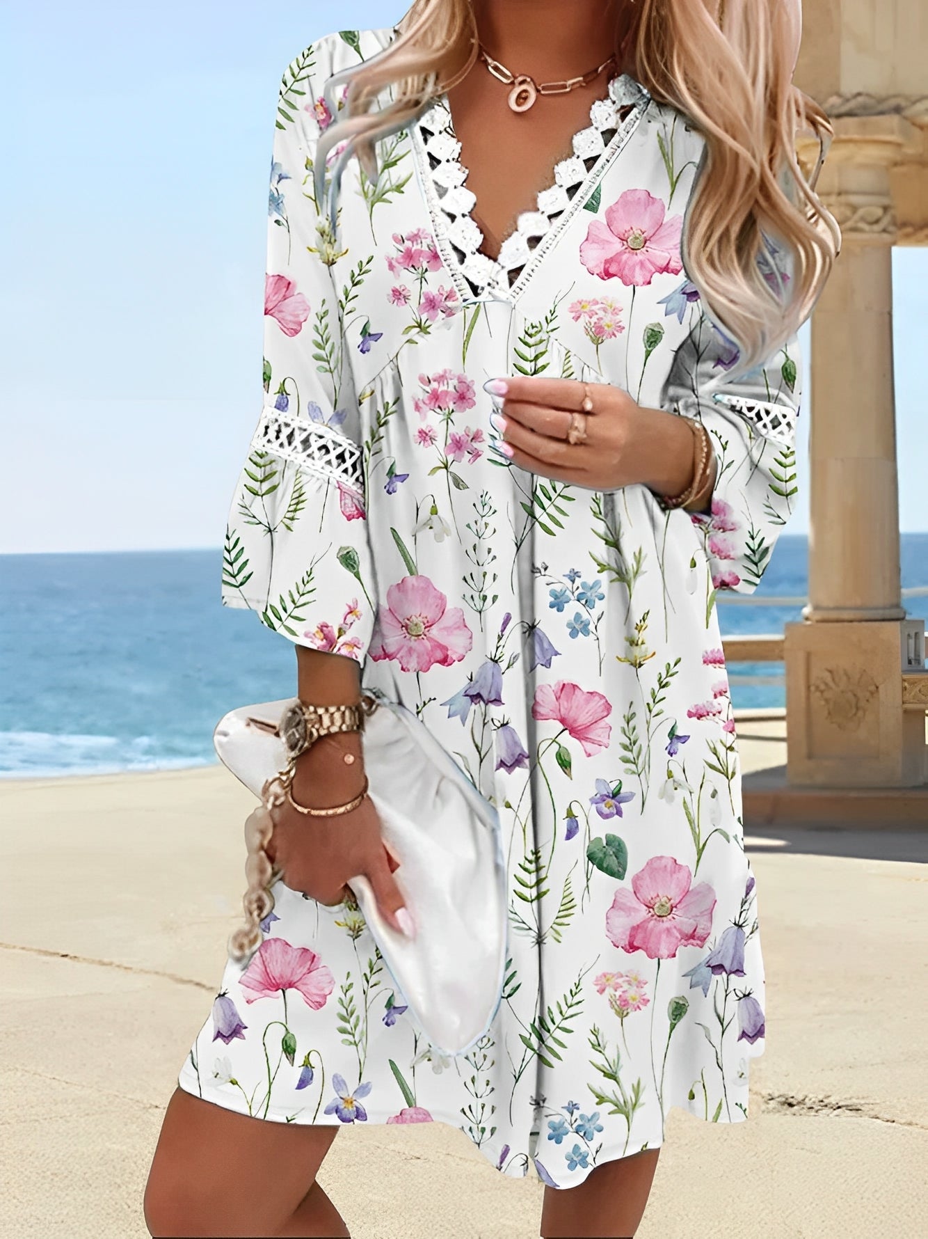 Maeve - Bequemes Sommer-Spitzenkleid für Frauen