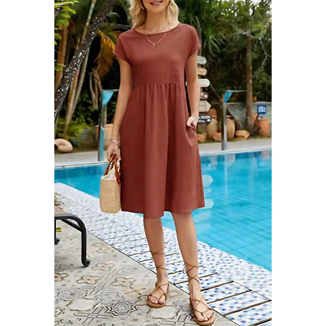 Imogen - Patchwork-Kleid im zeitgemäßen Look