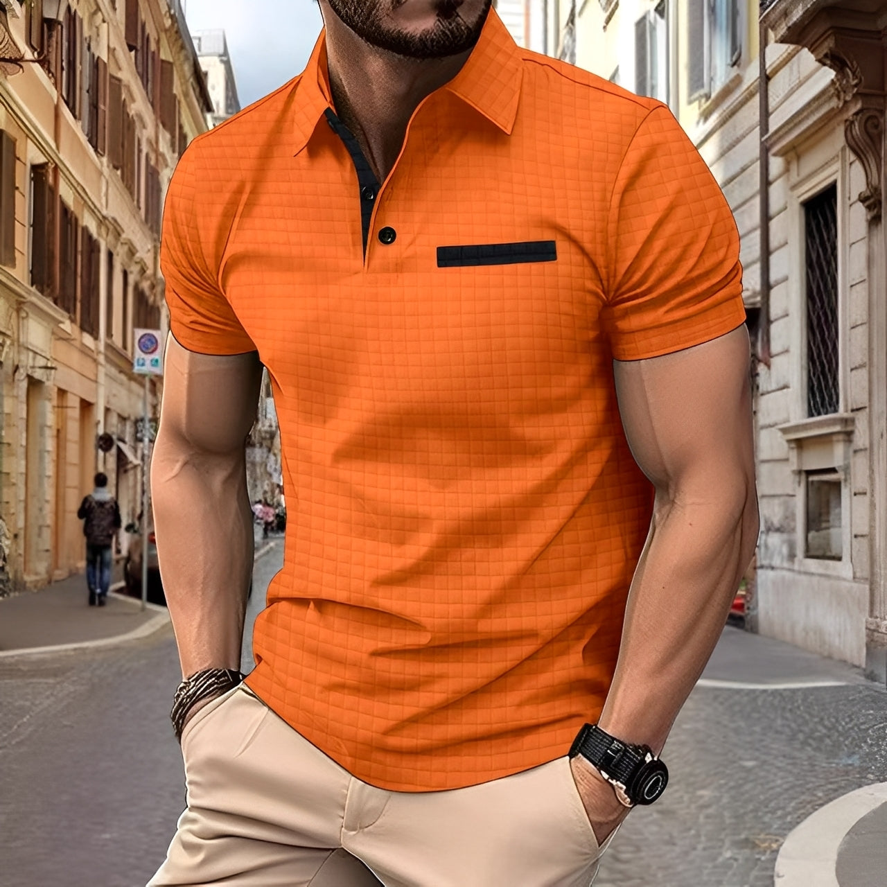 Benson - Anziehendes, schmales Herren-Poloshirt