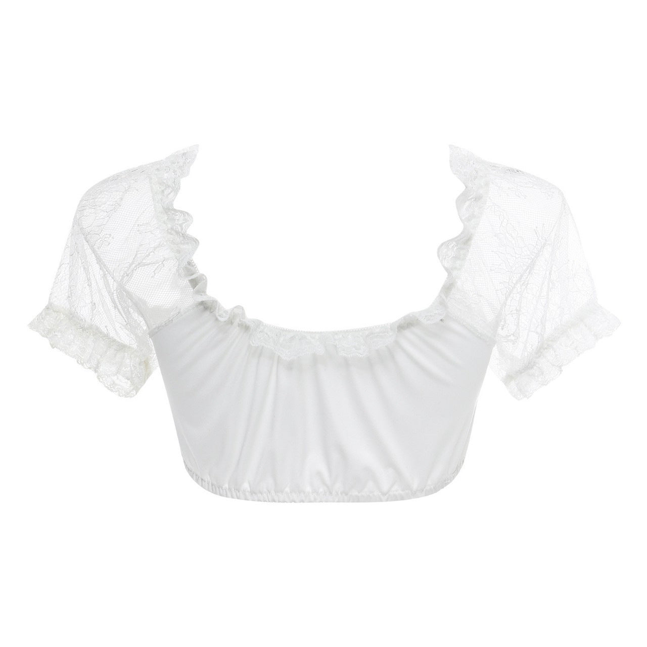Monique - Retro-Bluse mit Spitze für Damen