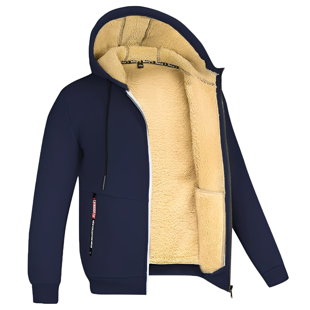 Raphael - Herren Kapuzenjacke mit warmem Fleece-Futter