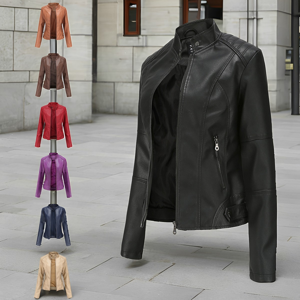 Martha - Schicke, figurbetonte Damenlederjacke