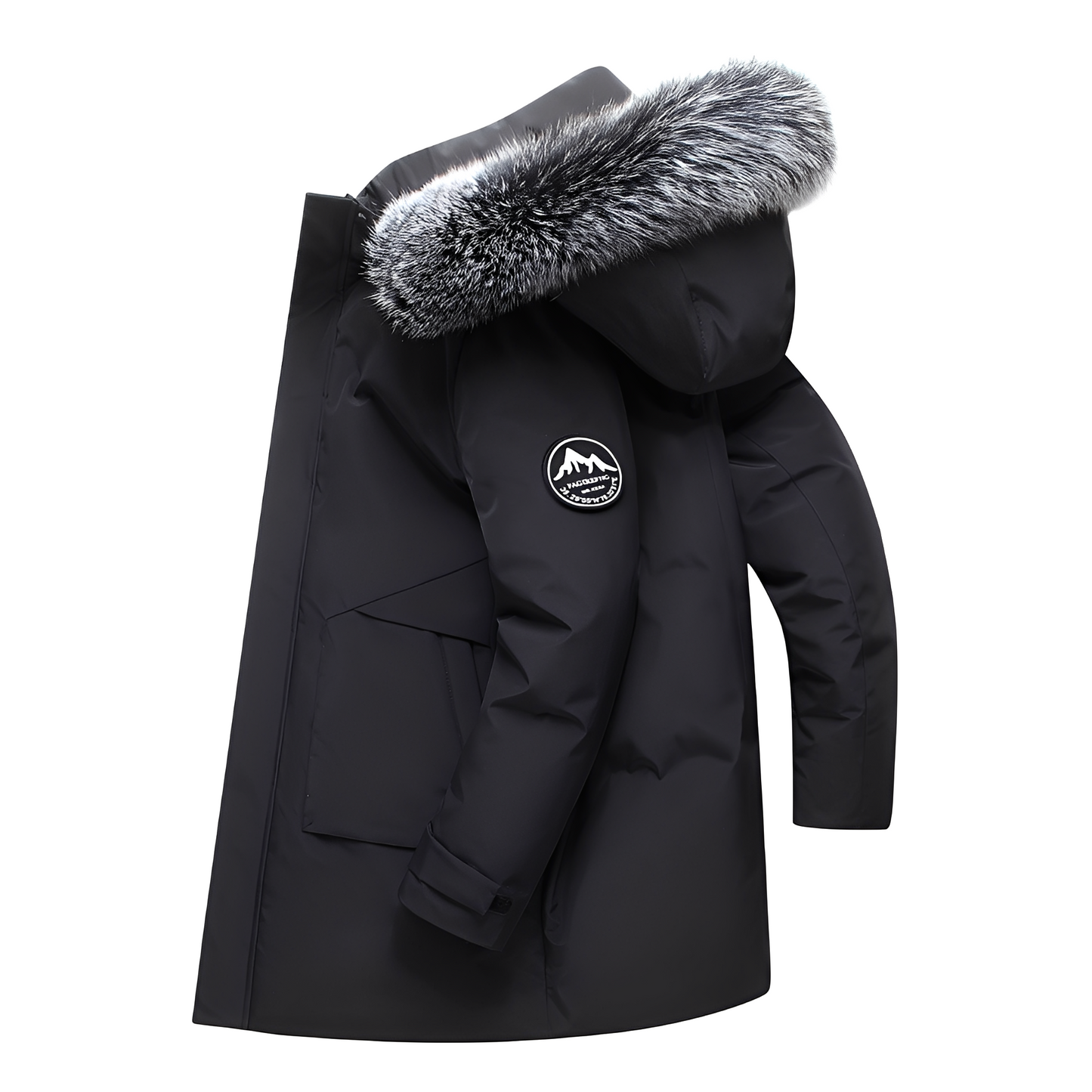 Crosby - Herren-Daunenjacke mit Fellkapuze