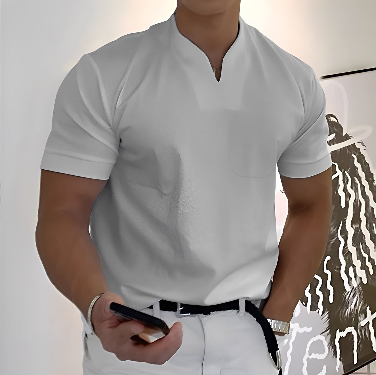 Dylan - Enges, kurzärmeliges Herren-Businesshemd