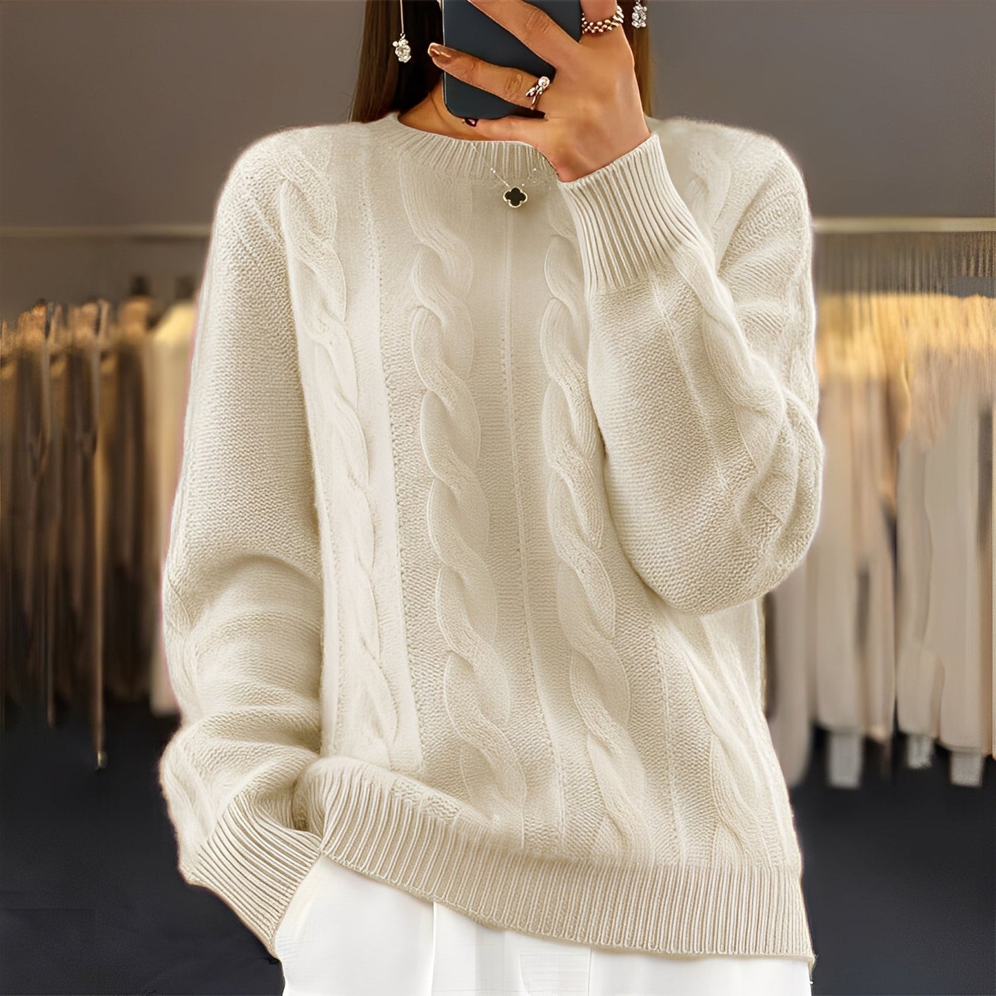 Leanne - Klassisch eleganter Damenpullover