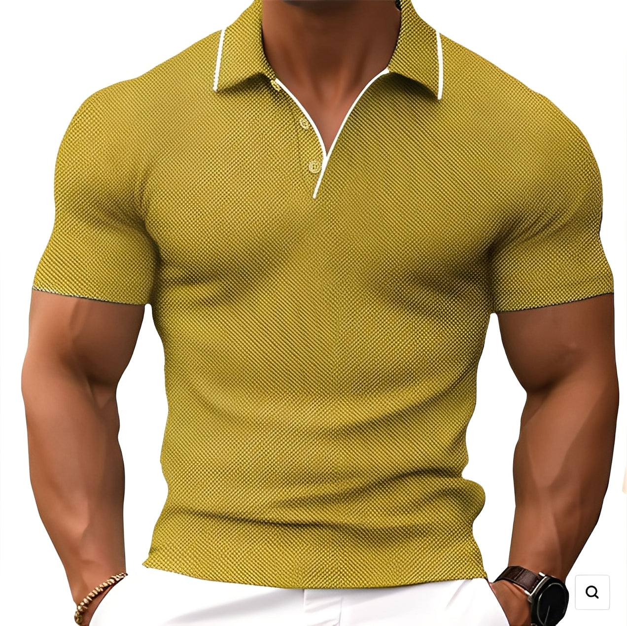 Florence - Lässiges Herren-Poloshirt mit Knöpfen