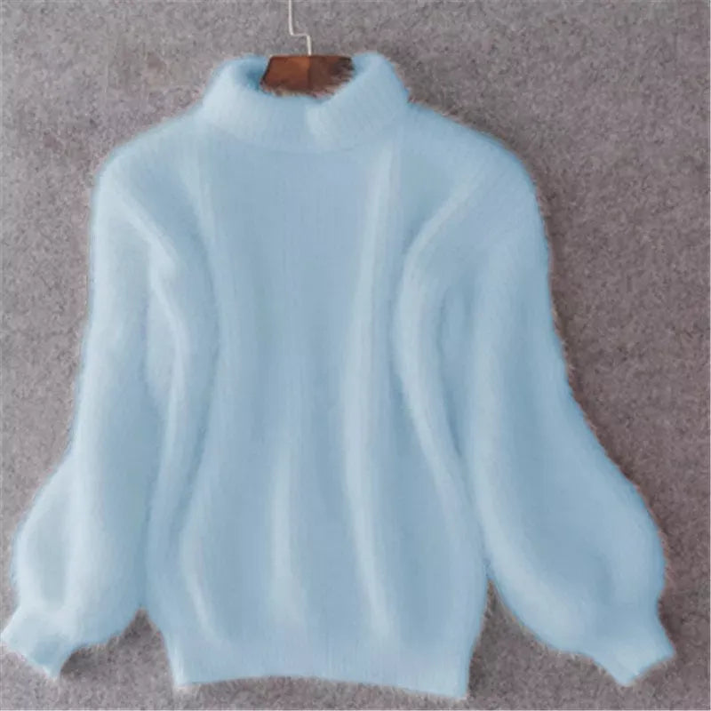 Brenda – Retro Pullover im Angora-Stil