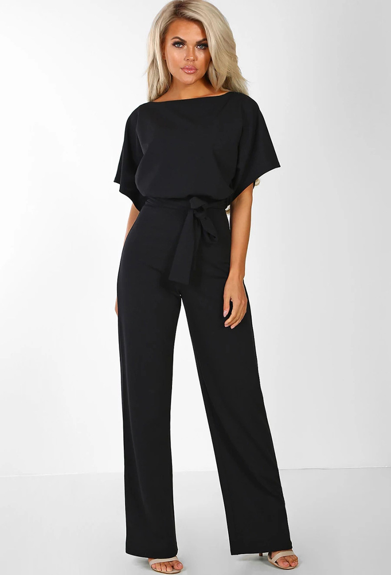 Arline - Schicker Damen-Jumpsuit mit Gürtel zum Binden