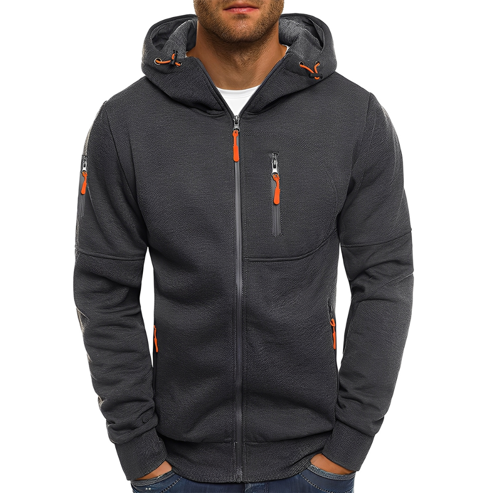 Miller - Bequeme Männer-Kapuzenjacke mit Zipper