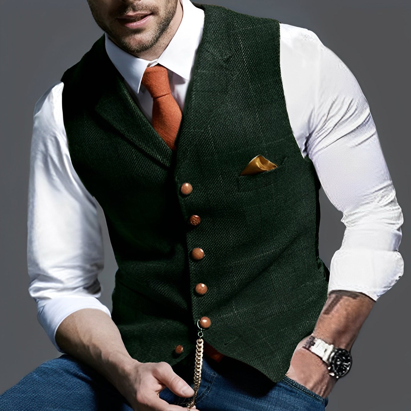 Jasper – Herren Retro-Weste