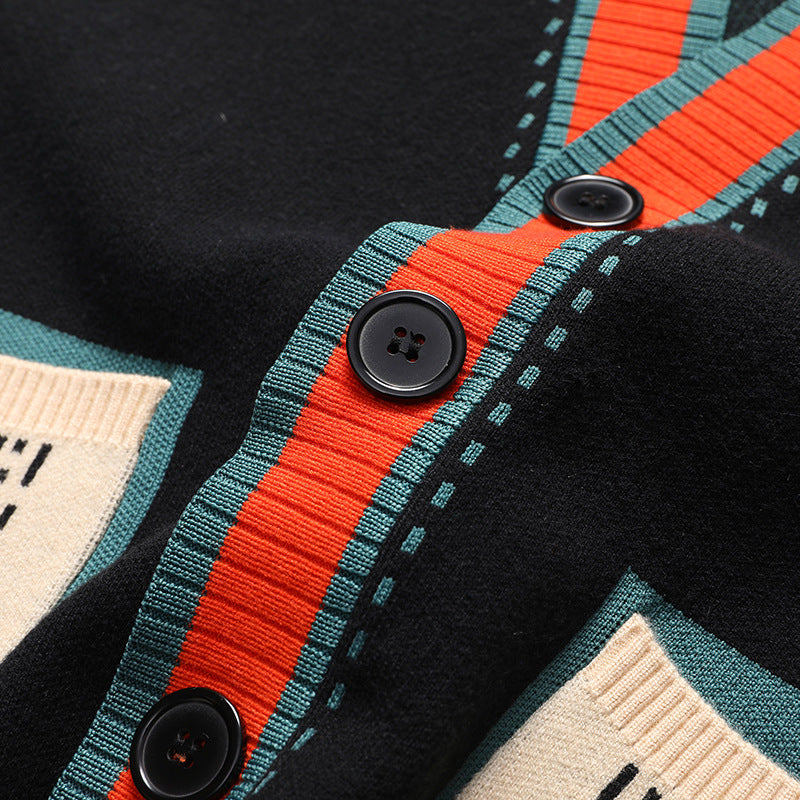 Jason - Cardigan di maglia elegante con abbottonatura per uomo