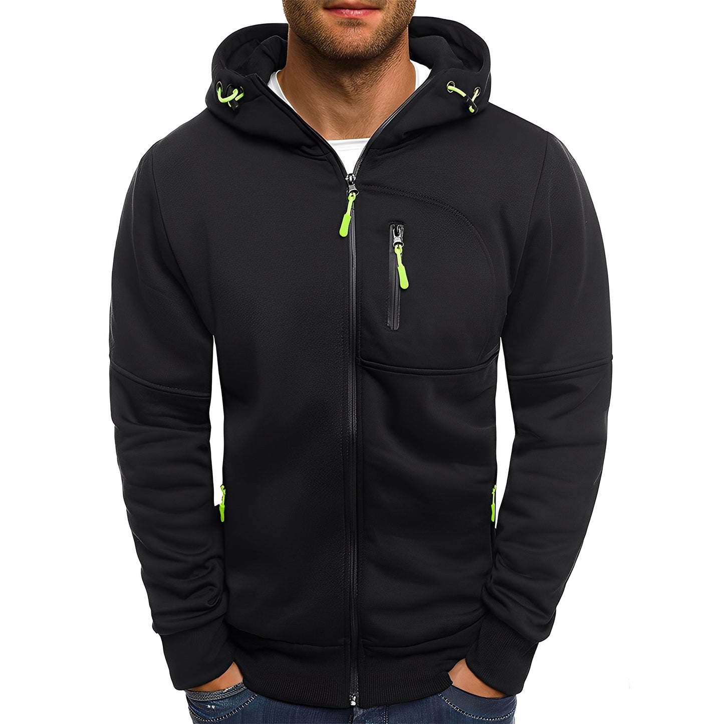 Lowell - Bequeme, modische Männerjacke mit Kapuze
