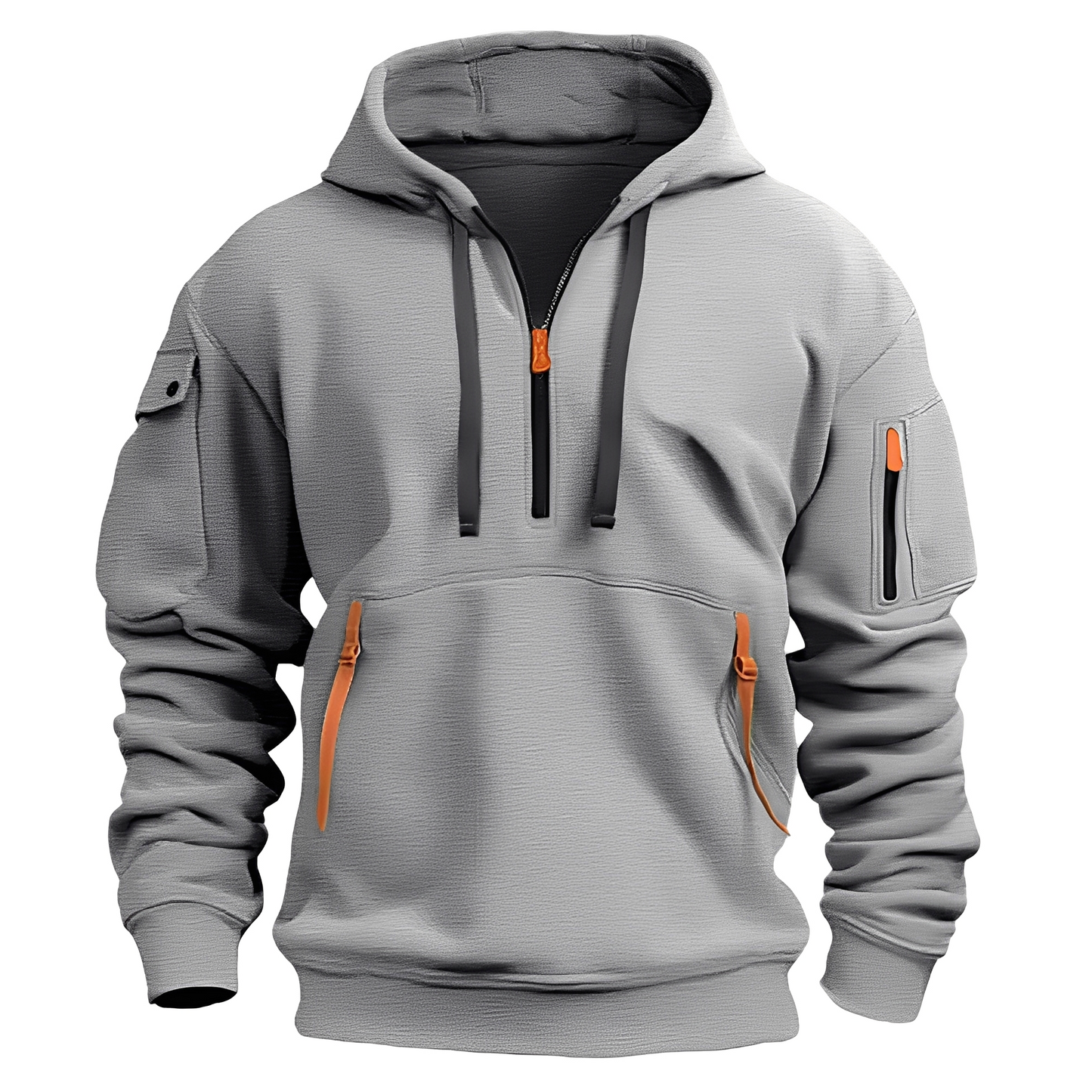 Norton - Eleganter Herren-Hoodie mit halbem Zipper