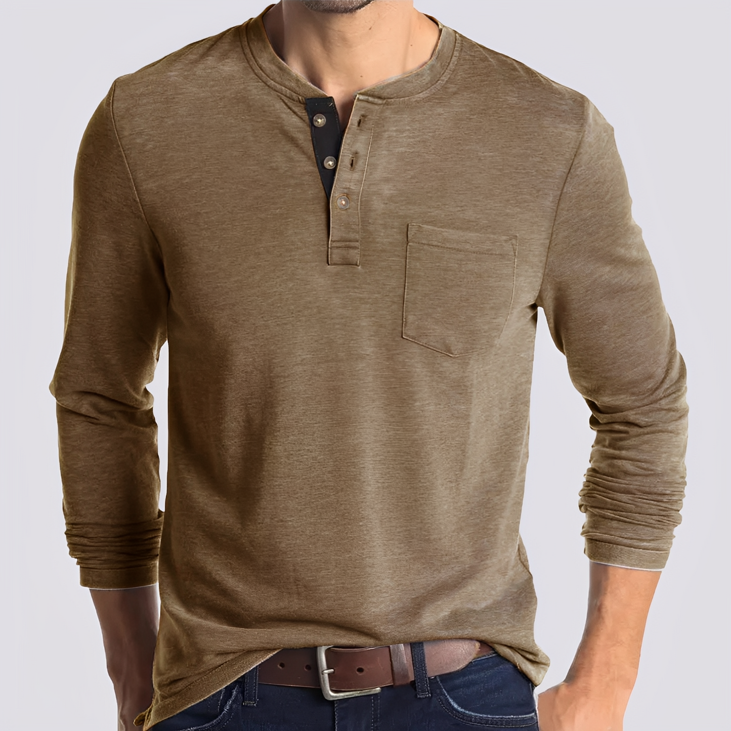 Dashiell - Komfortables Herren-Langarmshirt
