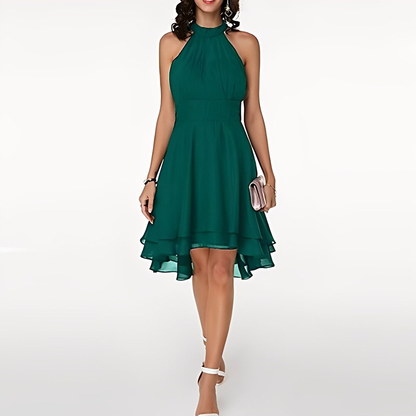 Melissa - Frauen Chiffonkleid mit hübschen Rüschen