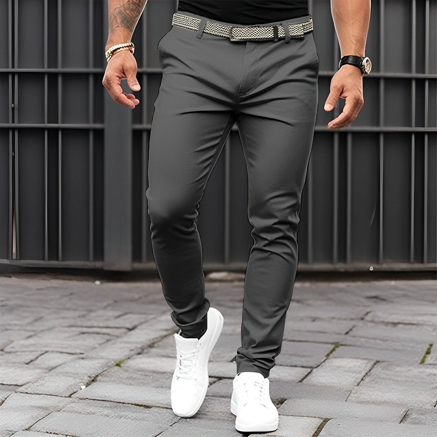 Jaron - Moderne, leichte Slim-Fit-Hose für Männer