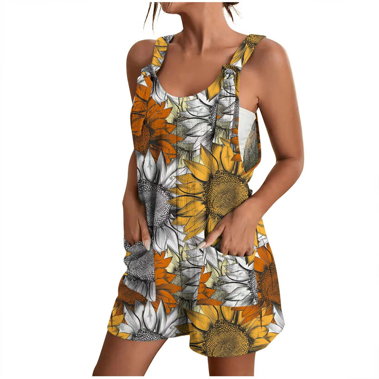 Estelle - Eleganter Damen-Romper mit Blumenmuster