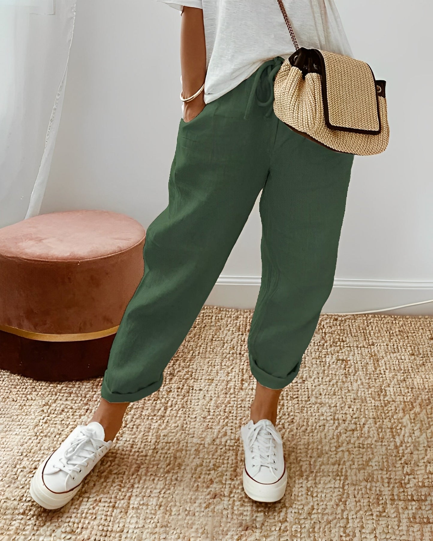 Sherie - Bequeme, lockere Leinenhose für Damen
