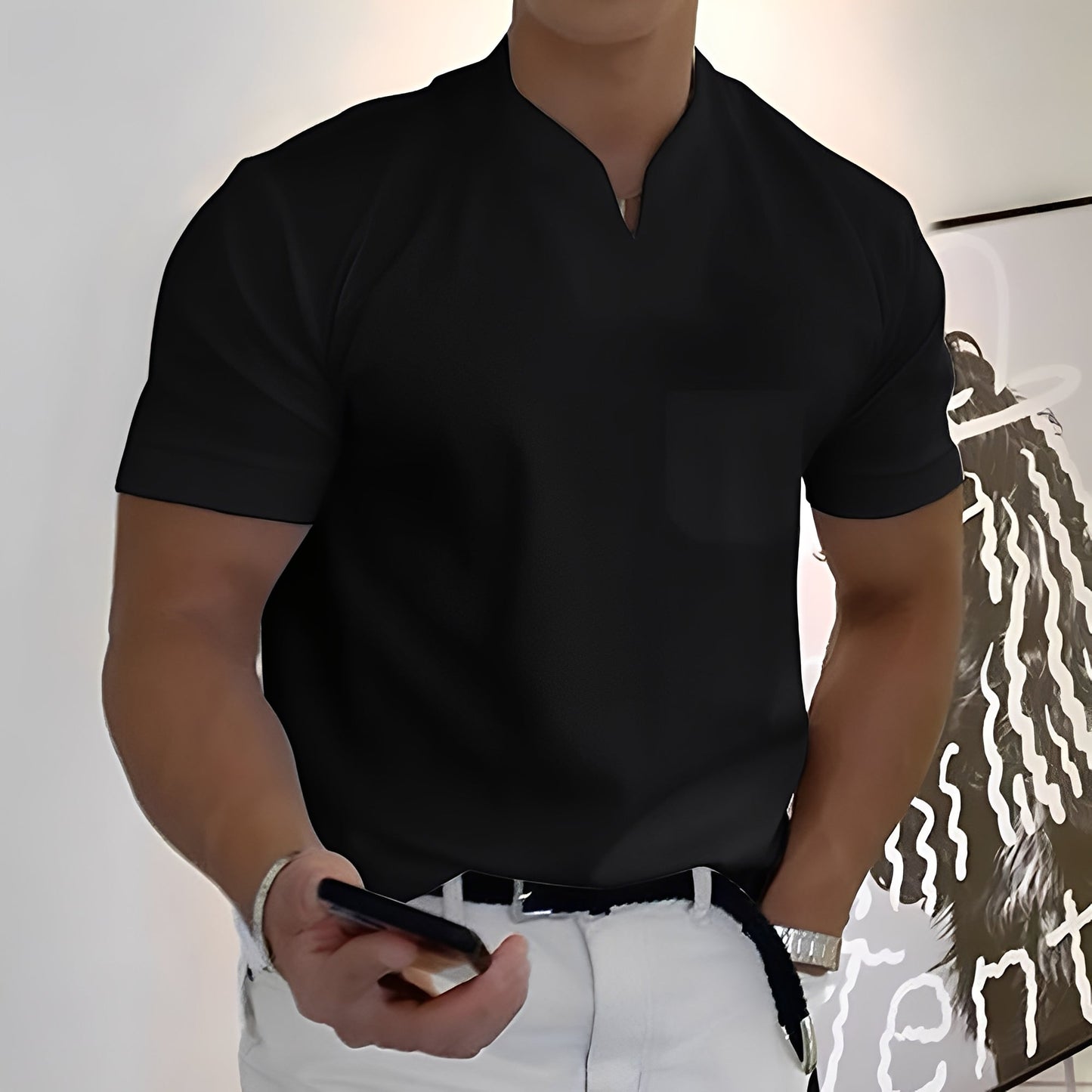 Dylan - Enges, kurzärmeliges Herren-Businesshemd