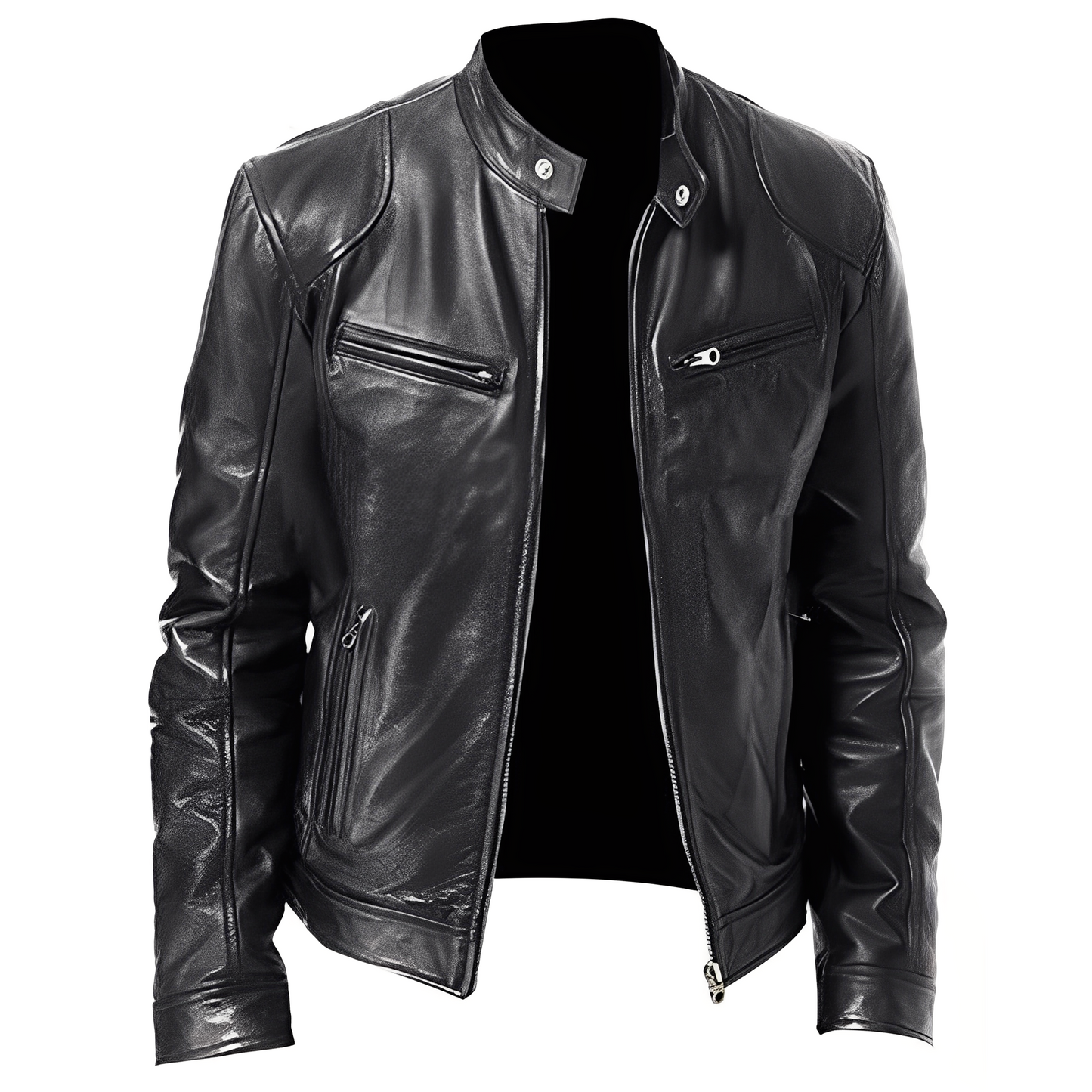 Jaron - Veste homme moderne en cuir PU