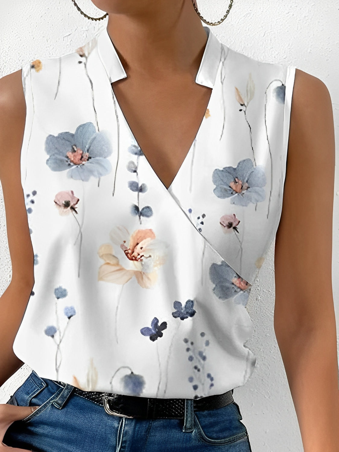 Lorna - Damen-Sommertop mit Blumenmuster