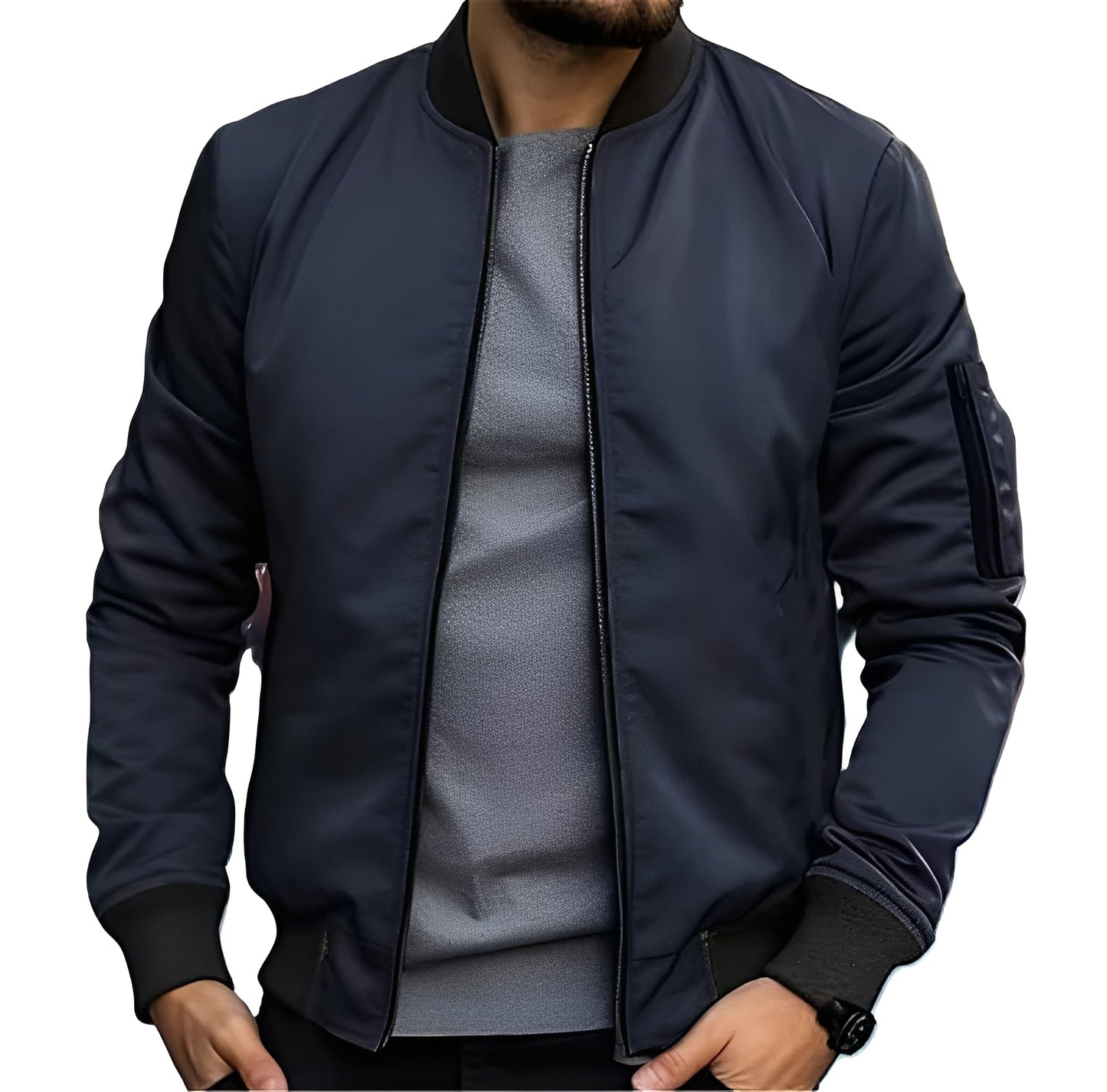 Garret - Elegante, schmal geschnittene Herren-Bomberjacke