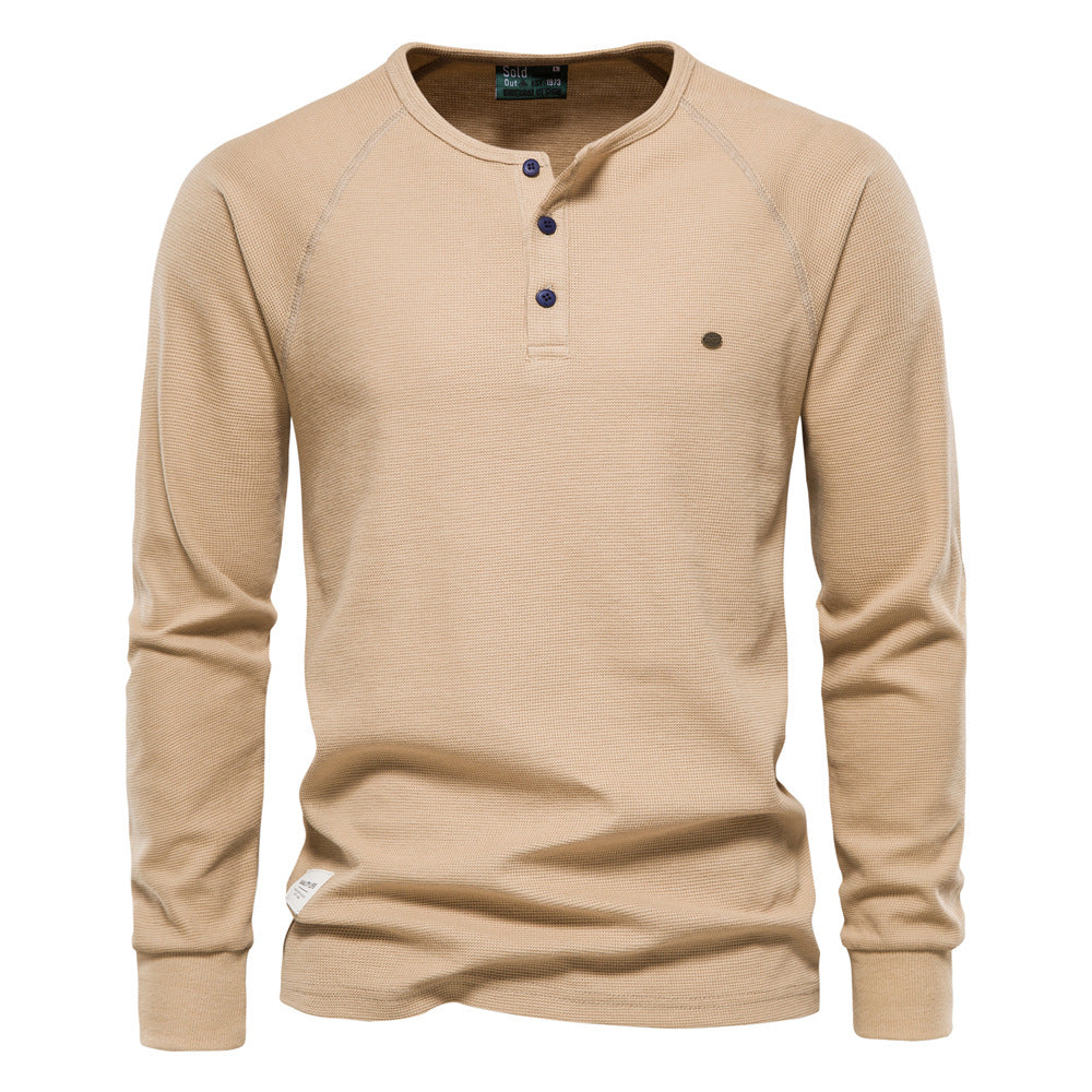 Jacob - Komfortables langes Waffelshirt für Herren
