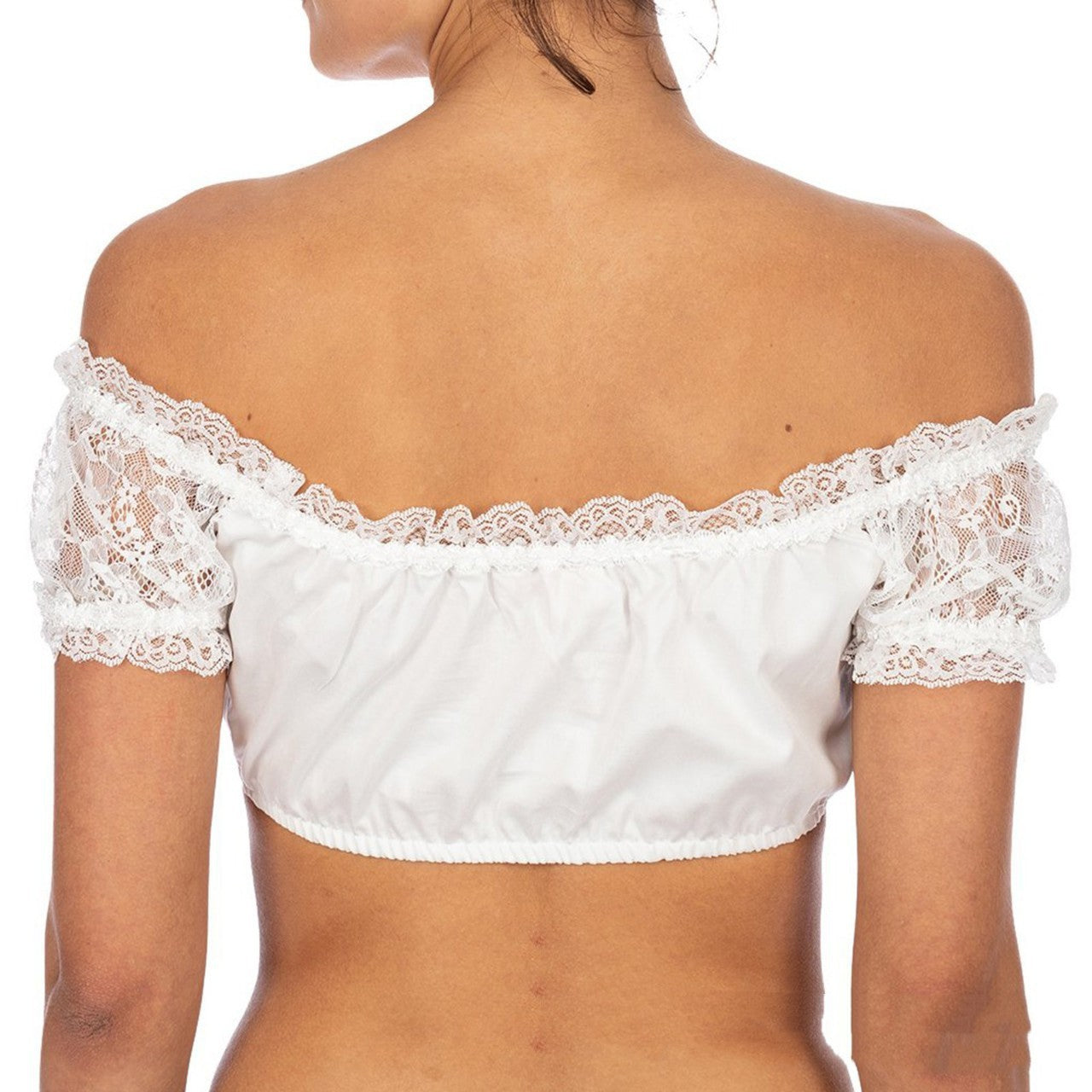Monique - Retro-Bluse mit Spitze für Damen